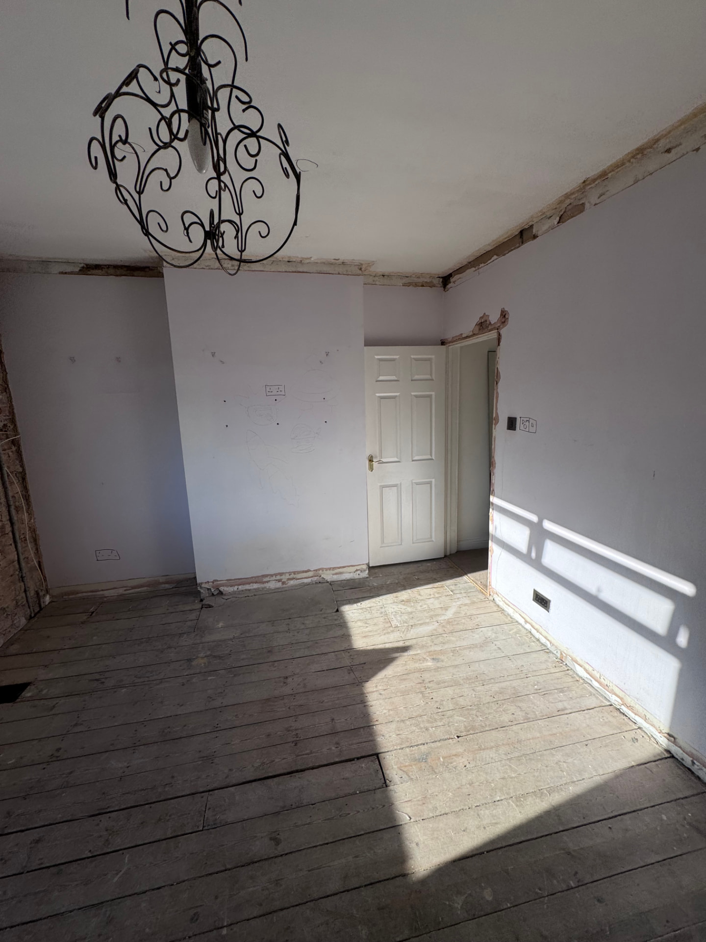 Original master bedroom before the strip-out began